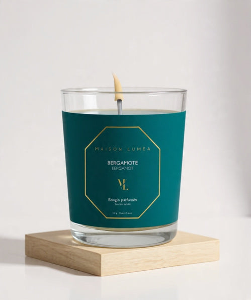 bougie parfumée, bougie artisanale, bougie française, parfum de Grasse, bougie naturelle, cadeau maison